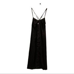 Amoureuse Plus Size Black Lace & Satin Gown M